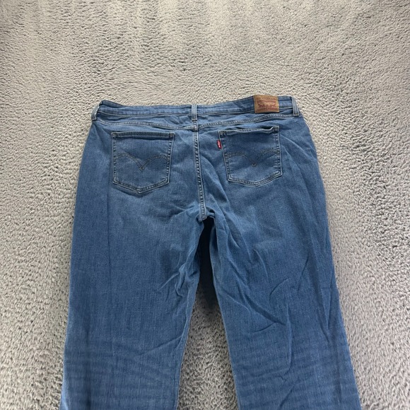 Levis 414 Jeans Women's 22W Blue Cotton Denim Straight Classic Stretch Workwear - Picture 8 of 12